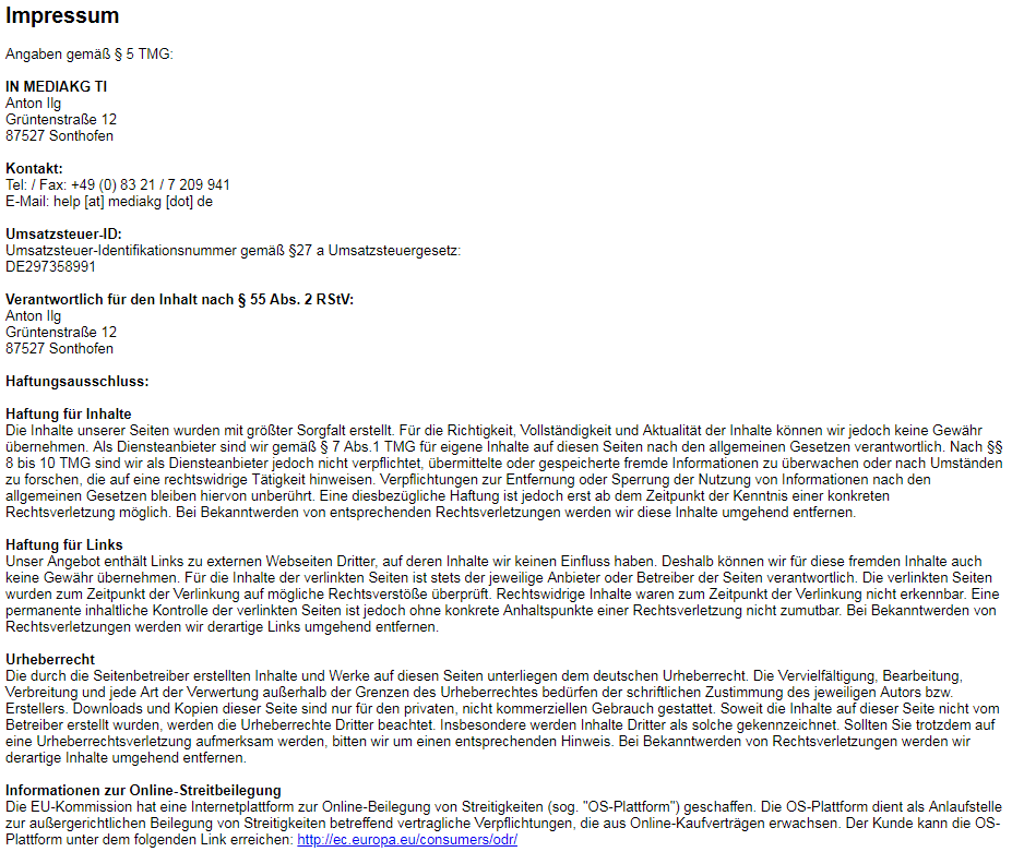 Impressum